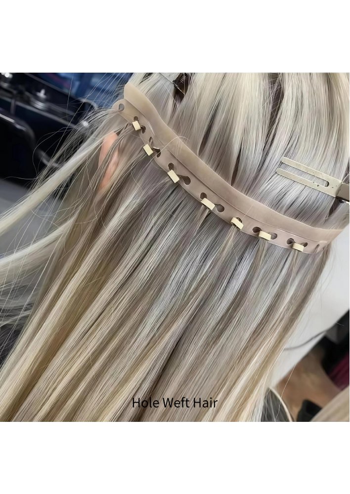 Hole Weft Hair product and construction view