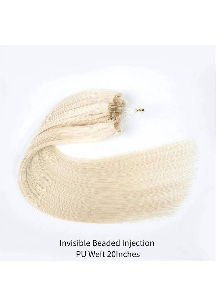 Invisible Beaded Injection PU Weft product and construction view